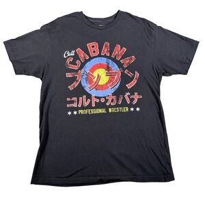 Colt Cabana Shirt Mens Large Pro Wrestling Tees AEW ROH NJPW Japan Target Black